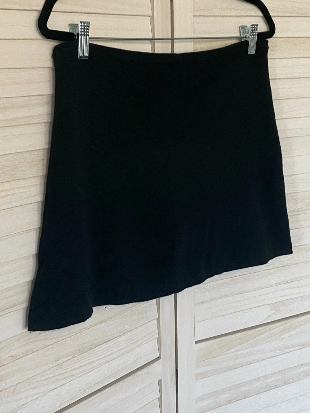 Wayf Black Knit Mini Skirt/Skort SZ XL NWT
